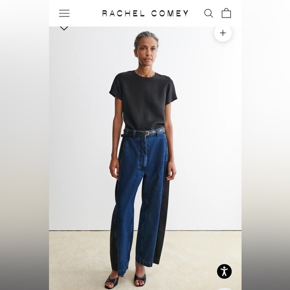 Rachel Comey Two-Tone Blue and Black Women's Jeans size 4